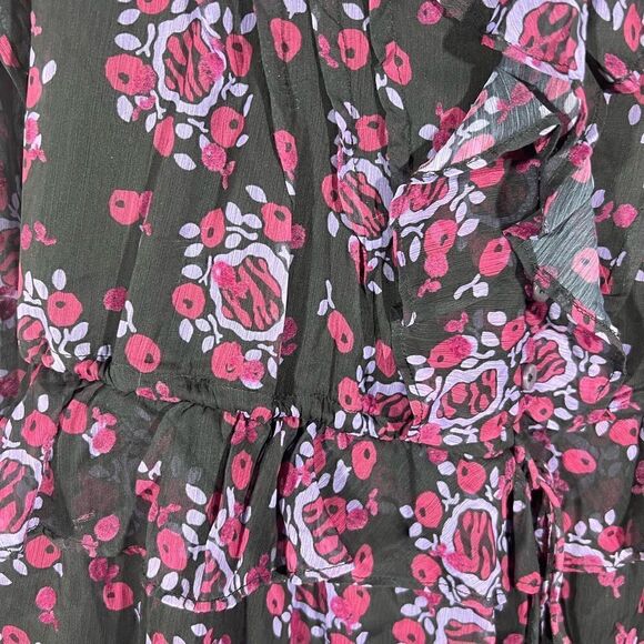 FREE PEOPLE BY ANNA SUI THE CASSIEL PRINT JUMPSUIT IN BLACK COMBO NWT - Picture 8 of 12